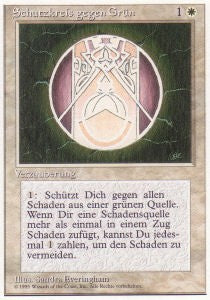 Circle of Protection: Green - Foreign White Bordered (Common)