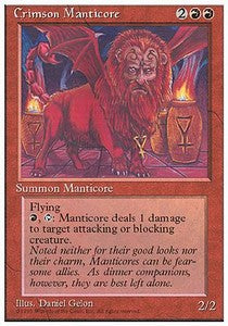 Crimson Manticore - Fourth Edition (Rare)