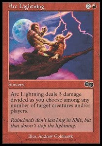 Arc Lightning⁣ - Urza's Saga⁣ (Common)⁣ [174]