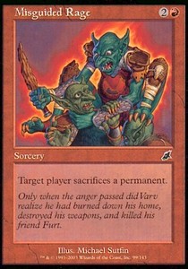 Misguided Rage - Scourge (Common) [SCG-99]