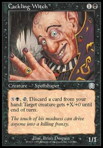 Cackling Witch⁣ - Mercadian Masques⁣ (Uncommon)⁣ [119]
