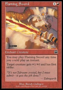 Flaming Sword⁣ - Mercadian Masques⁣ (Common)⁣ [190]