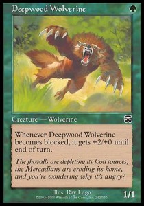 Deepwood Wolverine⁣ - Mercadian Masques⁣ (Common)⁣ [242]