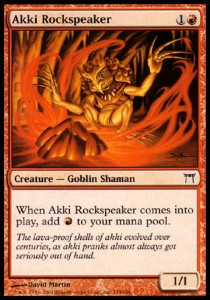 Akki Rockspeaker - Champions of Kamigawa (Common) [CHK-154]