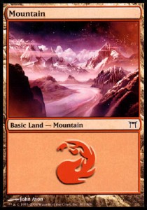Mountain (V.3) - Champions of Kamigawa (Land) [CHK-301]