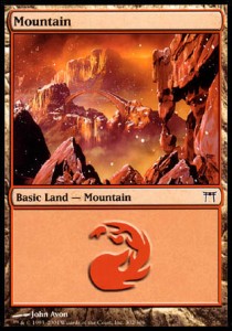 Mountain (V.4) - Champions of Kamigawa (Land) [CHK-302]