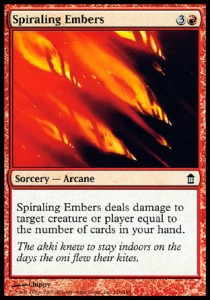 Spiraling Embers - Saviors of Kamigawa (Common) [SOK-116]