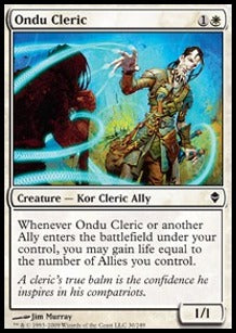 Ondu Cleric - Zendikar (Common) [ZEN-30]
