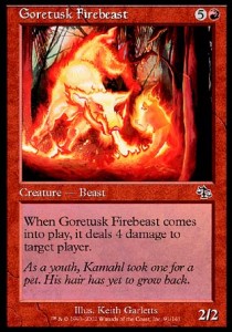 Goretusk Firebeast - Judgment (Common) [JUD-91]