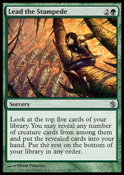 Lead the Stampede⁣ - Mirrodin Besieged⁣ (Uncommon)⁣ [82]