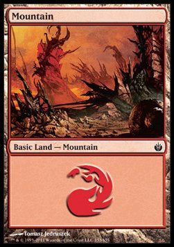 Mountain (V.2) - Mirrodin Besieged (Land) [MBS-153]
