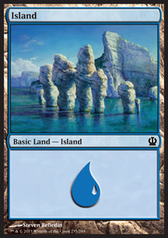 Island (V.2)⁣ - Theros⁣ (Land)⁣ [235]