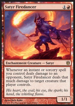 Satyr Firedancer⁣ - Born of the Gods⁣ (Rare)⁣ [108]