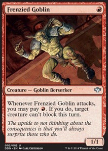 Frenzied Goblin⁣ - Duel Decks: Speed vs. Cunning⁣ (Uncommon)⁣ [2]