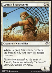 Leonin Snarecaster⁣ - Duel Decks: Speed vs. Cunning⁣ (Common)⁣ [4]