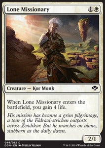 Lone Missionary⁣ - Duel Decks: Speed vs. Cunning⁣ (Common)⁣ [49]