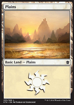 Plains (V.4)⁣ - Khans of Tarkir⁣ (Land)⁣ [253]