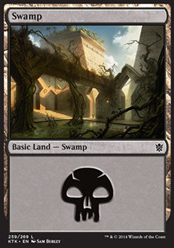 Swamp (V.2)⁣ - Khans of Tarkir⁣ (Land)⁣ [259]