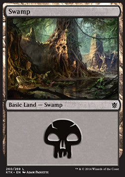 Swamp (V.3)⁣ - Khans of Tarkir⁣ (Land)⁣ [260]