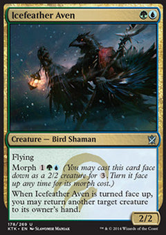 Icefeather Aven⁣ - Khans of Tarkir⁣ (Uncommon)⁣ [178]