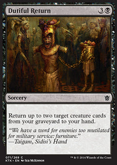 Dutiful Return⁣ - Khans of Tarkir⁣ (Common)⁣ [71]