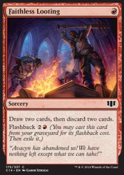 Faithless Looting⁣ - Commander 2014⁣ (Common)⁣ [175]