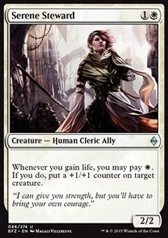 Serene Steward⁣ - Battle for Zendikar⁣ (Uncommon)⁣ [46]