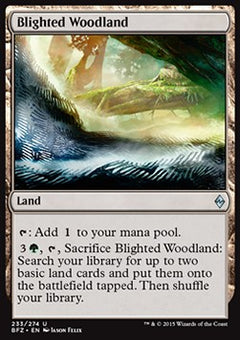 Blighted Woodland⁣ - Battle for Zendikar⁣ (Uncommon)⁣ [233]