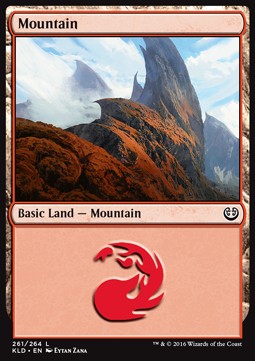 Mountain (V.3)⁣ - Kaladesh⁣ (Land)⁣ [261]