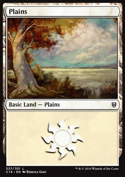 Plains (V.1)⁣ - Commander 2016⁣ (Land)⁣ [337]