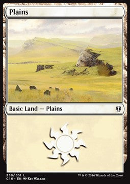 Plains (V.3)⁣ - Commander 2016⁣ (Land)⁣ [339]