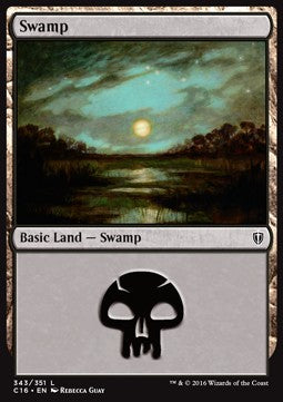 Swamp (V.1)⁣ - Commander 2016⁣ (Land)⁣ [343]