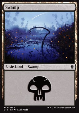 Swamp (V.2)⁣ - Commander 2016⁣ (Land)⁣ [344]