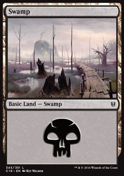 Swamp (V.3)⁣ - Commander 2016⁣ (Land)⁣ [345]