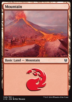 Mountain (V.3)⁣ - Commander 2016⁣ (Land)⁣ [348]