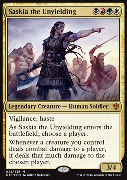 Saskia the Unyielding (V.1)⁣ - Commander 2016⁣ (Mythic)⁣ [41]
