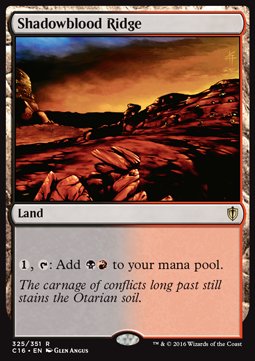 Shadowblood Ridge⁣ - Commander 2016⁣ (Rare)⁣ [325]