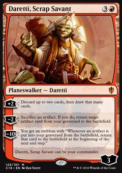 Daretti, Scrap Savant⁣ - Commander 2016⁣ (Mythic)⁣ [123]