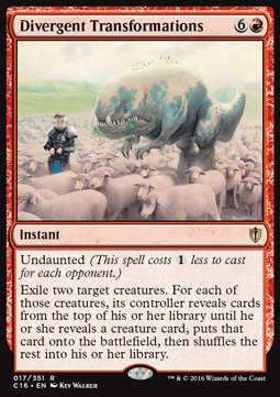 Divergent Transformations⁣ - Commander 2016⁣ (Rare)⁣ [17]