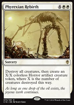 Phyrexian Rebirth⁣ - Commander 2016⁣ (Rare)⁣ [73]