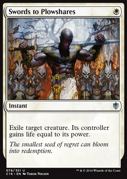 Swords to Plowshares⁣ - Commander 2016⁣ (Uncommon)⁣ [78]