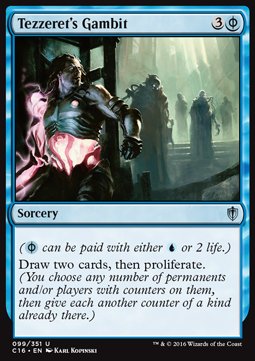 Tezzeret's Gambit⁣ - Commander 2016⁣ (Uncommon)⁣ [99]