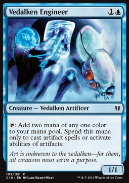 Vedalken Engineer⁣ - Commander 2016⁣ (Common)⁣ [103]