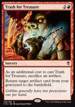 Trash for Treasure⁣ - Commander 2016⁣ (Rare)⁣ [136]