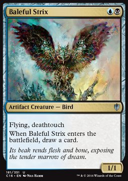 Baleful Strix⁣ - Commander 2016⁣ (Uncommon)⁣ [181]