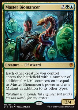 Master Biomancer⁣ - Commander 2016⁣ (Mythic)⁣ [210]