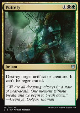 Putrefy⁣ - Commander 2016⁣ (Uncommon)⁣ [217]