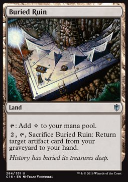 Buried Ruin⁣ - Commander 2016⁣ (Uncommon)⁣ [284]