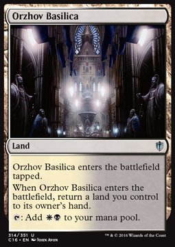 Orzhov Basilica⁣ - Commander 2016⁣ (Uncommon)⁣ [314]