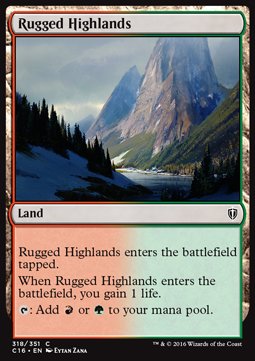 Rugged Highlands⁣ - Commander 2016⁣ (Common)⁣ [318]